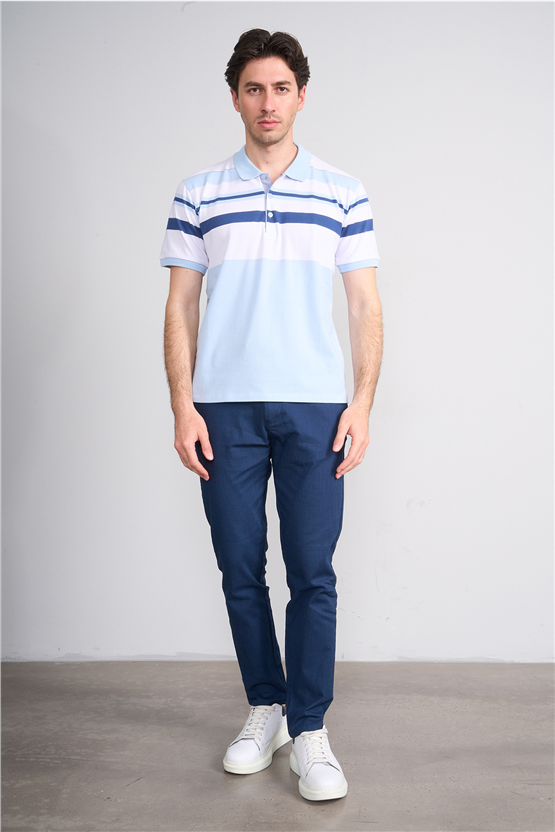 Çetinkaya Chester Polo 4737 Polo Yaka Regular Pike T-shirt Açık Mavi