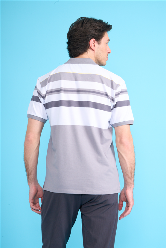 Çetinkaya Chester Polo 4737 Polo Yaka Regular Pike T-shirt Açık Gri