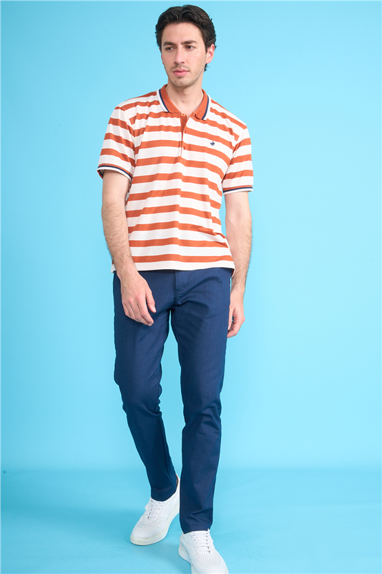 Çetinkaya Chester Polo 4738 Polo Yaka Regular Pike T-shirt Kiremit