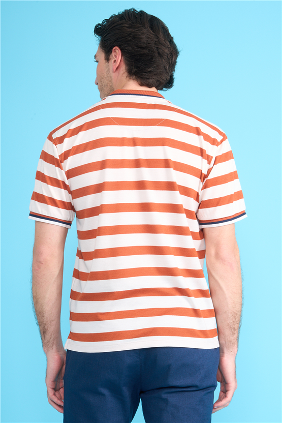 Çetinkaya Chester Polo 4738 Polo Yaka Regular Pike T-shirt Kiremit