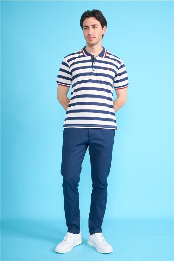 Çetinkaya Chester Polo 4738 Polo Yaka Regular Pike T-shirt Lacivert