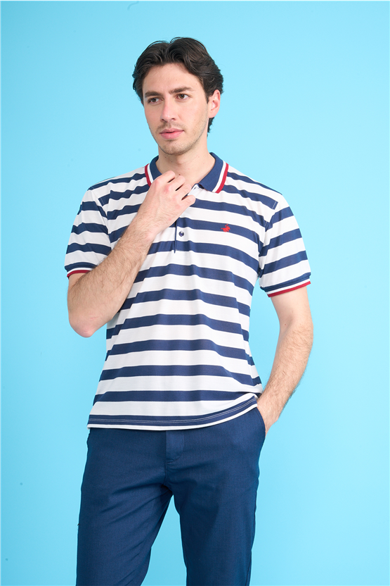 Çetinkaya Chester Polo 4738 Polo Yaka Regular Pike T-shirt Lacivert