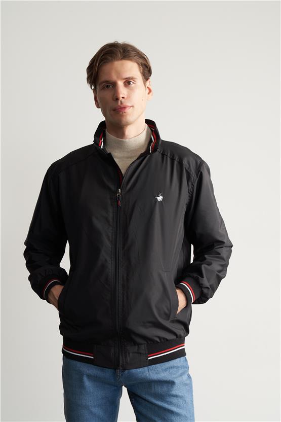 Çetinkaya Chester Polo 7342 Siyah Bondit Dik Yaka Mont