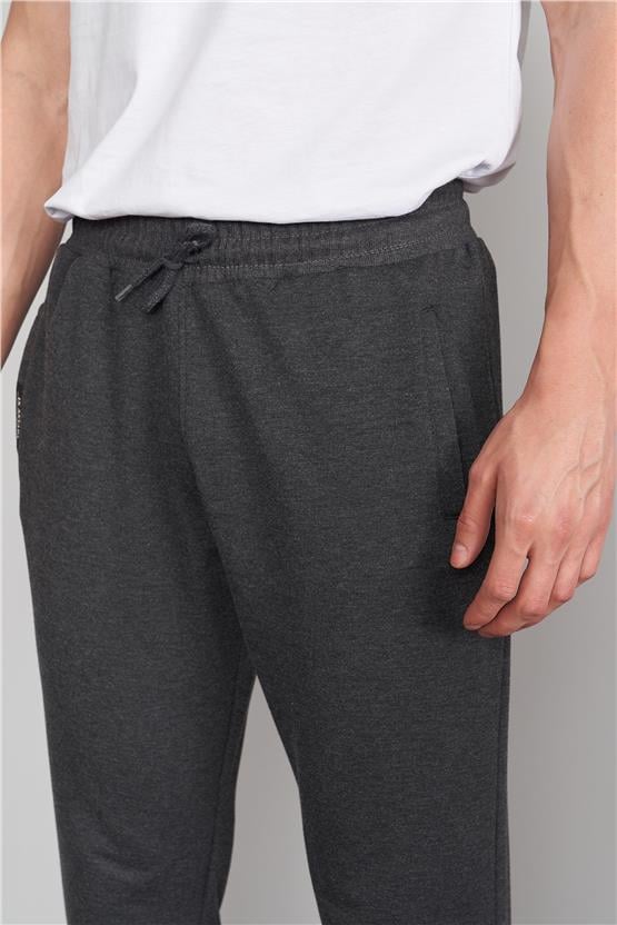 Çetinkaya Chester Polo 776 Erkek Fleto Cep Eşofman Alt Antrasitmelanj