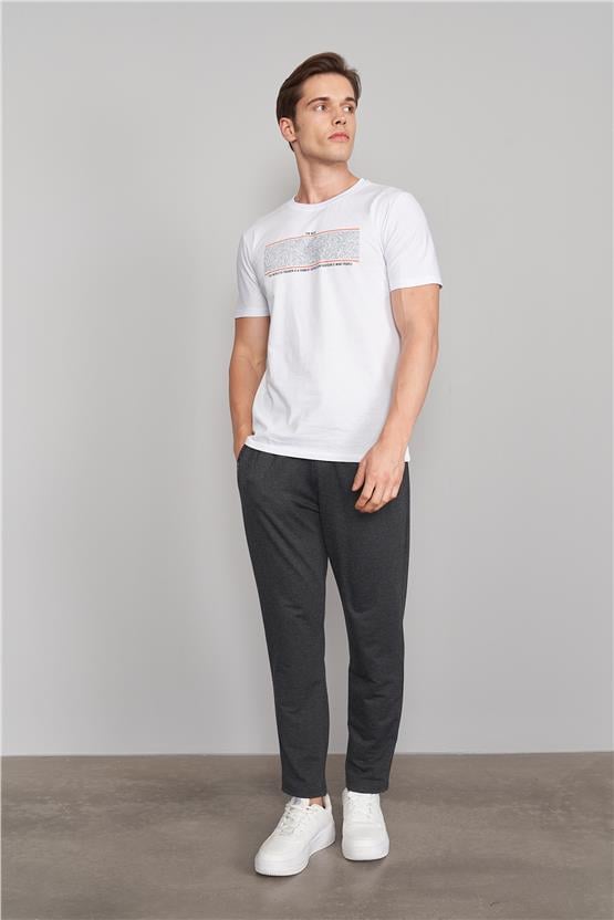 Çetinkaya Chester Polo 776 Erkek Fleto Cep Eşofman Alt Antrasitmelanj