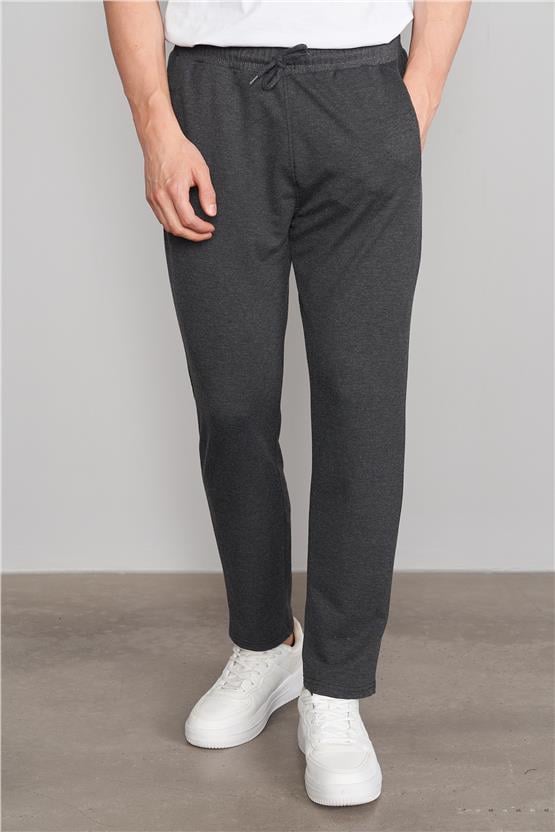 Çetinkaya Chester Polo 776 Erkek Fleto Cep Eşofman Alt Antrasitmelanj