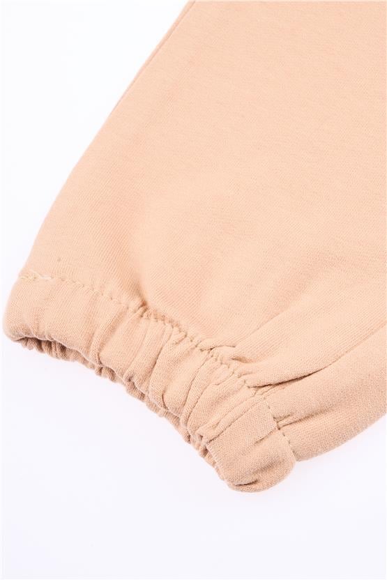 Çetinkaya Fitclub 33603 Erkek Çocuk 2 İplik Eşofman Alt Camel 4-12 Yaş