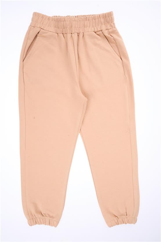 Çetinkaya Fitclub 33603 Erkek Çocuk 2 İplik Eşofman Alt Camel 4-12 Yaş