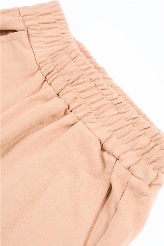 Çetinkaya Fitclub 33603 Erkek Çocuk 2 İplik Eşofman Alt Camel 4-12 Yaş