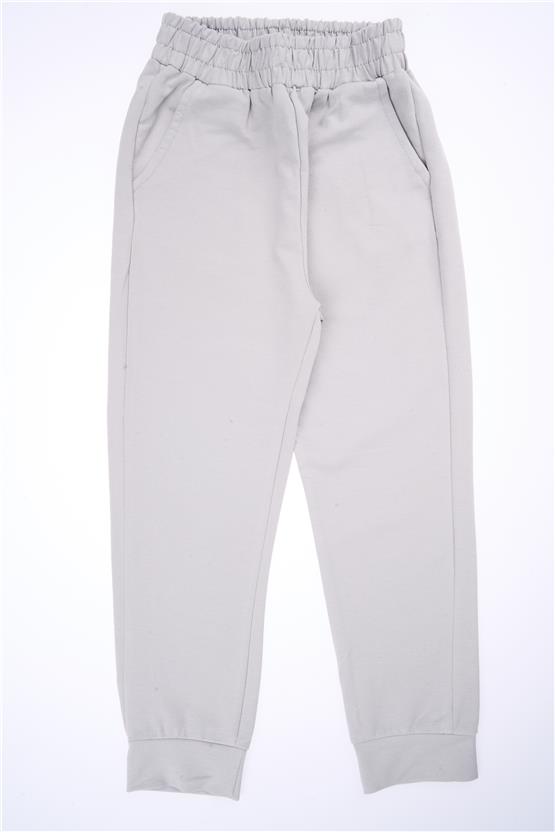 Çetinkaya Fitclub 33604 Erkek Çocuk 2 İplik Cepli Eşofman Alt Vizon 4-12 Yaş