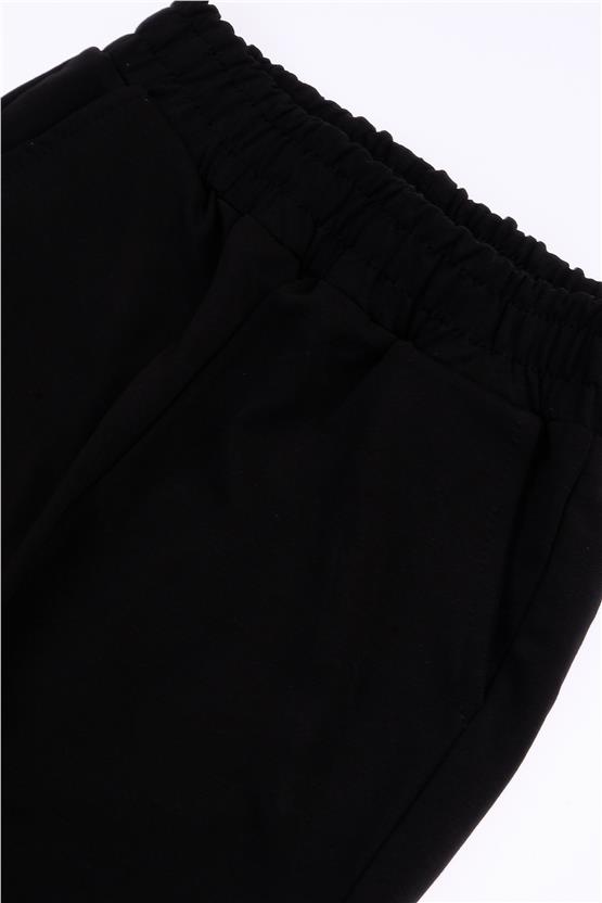 Çetinkaya Fitclub 33604 Erkek Çocuk 2 İplik Cepli Eşofman Alt Siyah 4-12 Yaş