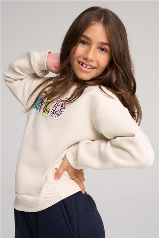 Çetinkaya Fitclub 43412 Kız Çocuk 3 İplik Düz Paça Eşofman Alt  4-12 Yaş Laicvert