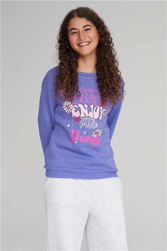 Çetinkaya Fitclub 43412 Kız Çocuk 3 İplik Düz Paça Eşofman Alt  4-12 Yaş Karmelanj