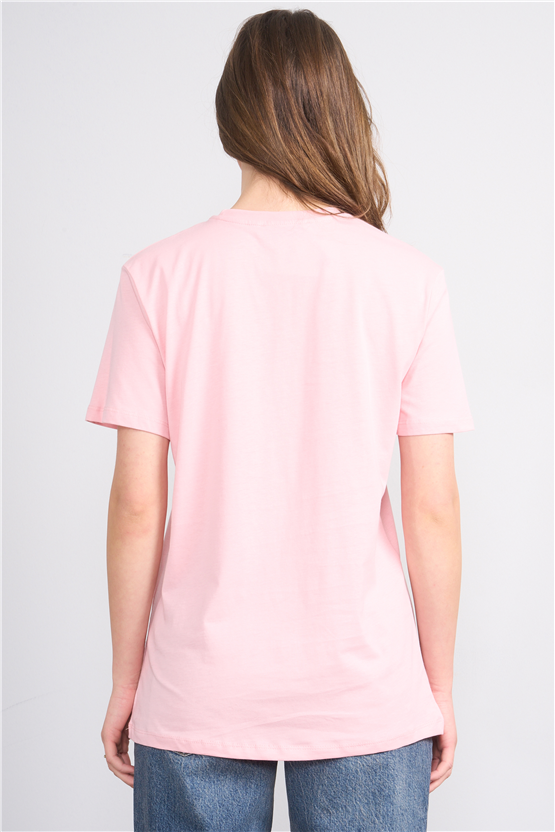 C.K Y26 3264 Fithit Byn B.Yk 30/1 Penye Basic Regular T-shirt Pudra