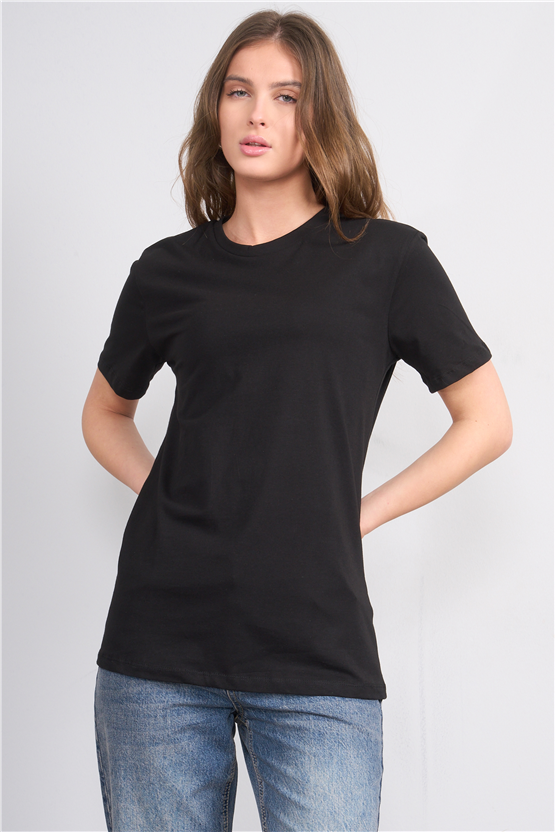 C.K Y26 3264 Fithit Byn B.Yk 30/1 Penye Basic Regular T-shirt Siyah