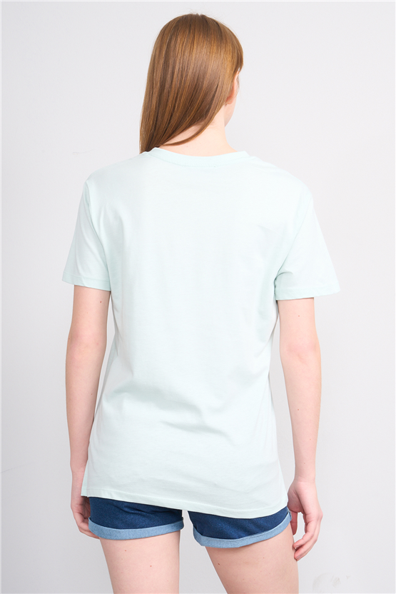 Çetinkaya Fithit 3265 Bayan V Yaka 30/1 Penye Regular Basic T-shirt Çağla
