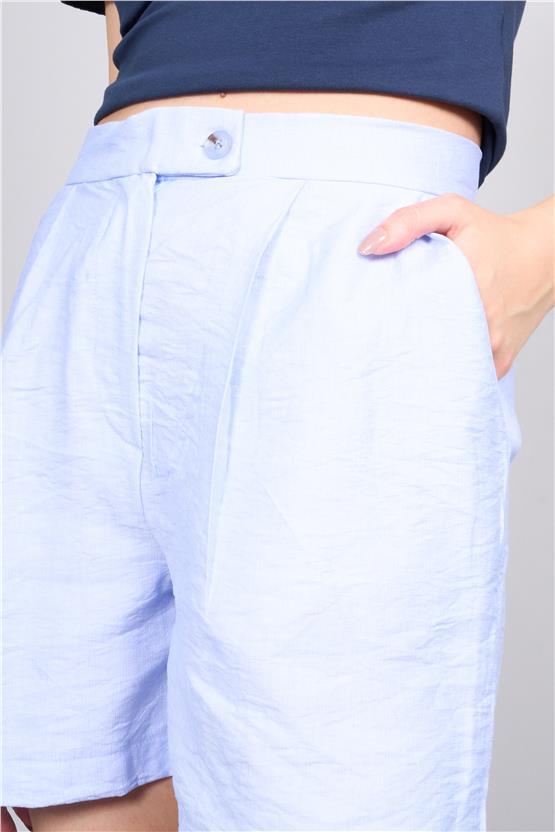 Çetinkaya Fithit 7387 Kadın Kısa Rossi Şort Açık Mavi