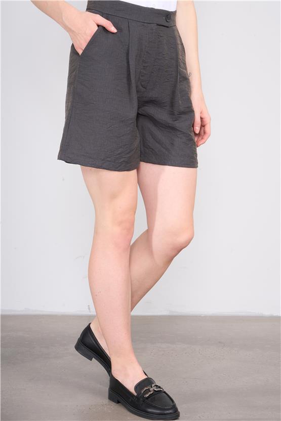Çetinkaya Fithit 7387 Kadın Kısa Rossi Şort Antrasit