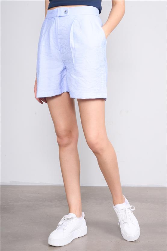 Çetinkaya Fithit 7387 Kadın Kısa Rossi Şort Açık Mavi
