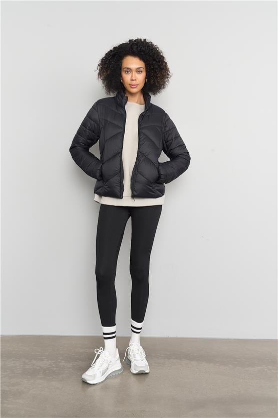 Çetinkaya Fithit 8128 Kadın Bisiklet Yaka 3 İplik Şardonlu Basic Sweatshirt Vizon