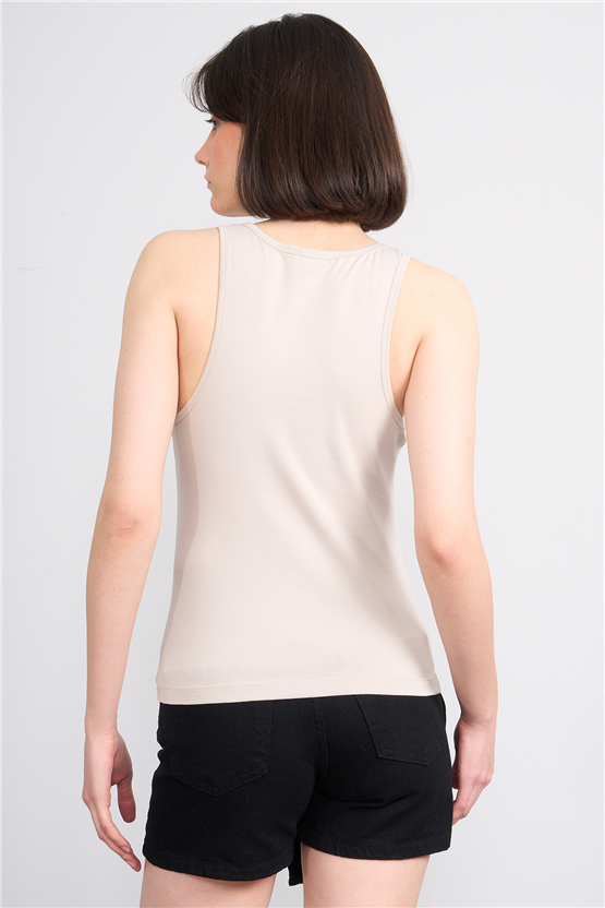 C.K Y26 8450 Fithit Byn B.Yk Kalın Askılı Rambo Atlet Vizon