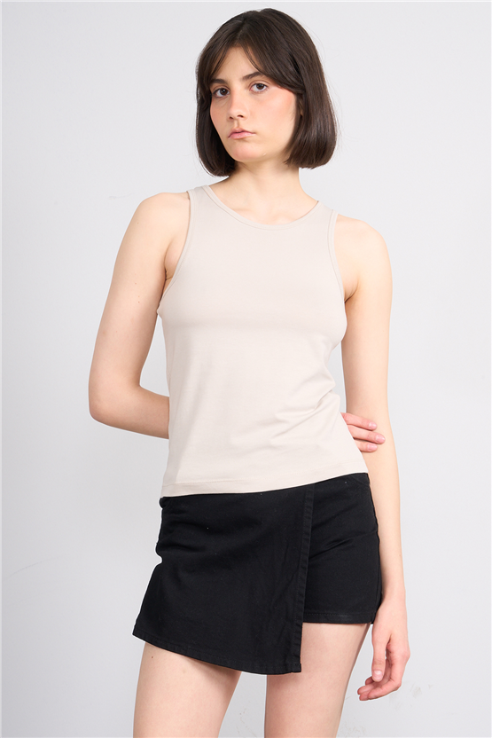 C.K Y26 8450 Fithit Byn B.Yk Kalın Askılı Rambo Atlet Vizon