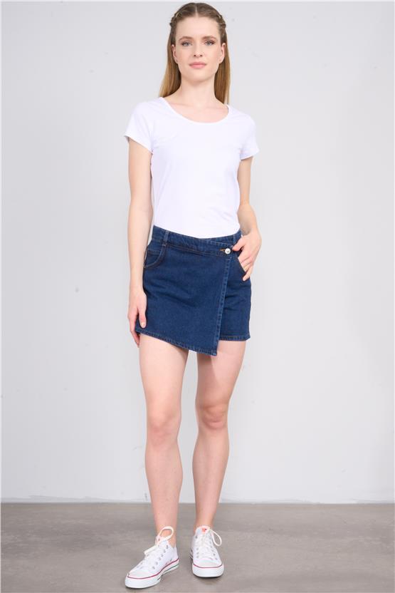 Çetinkaya Fithit 8469 Bayan Bisiklet Yaka 30/1 Compact Penye Süprem T-shirt Beyaz