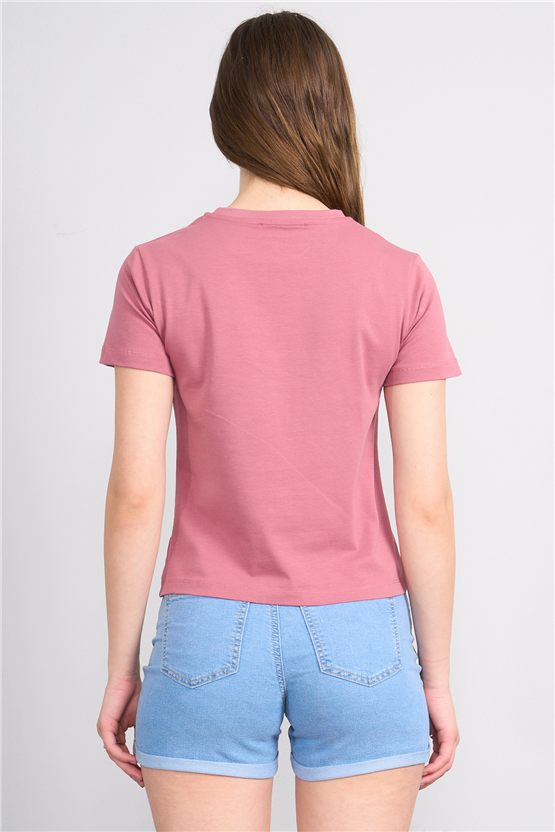 C.K Y26 8501 Fithit Byn B.Yk S.Fıt Penye T-shirt Gul Kurusu