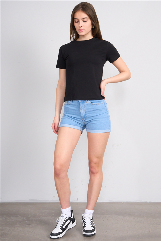 C.K Y26 8501 Fithit Byn B.Yk S.Fıt Penye T-shirt Siyah