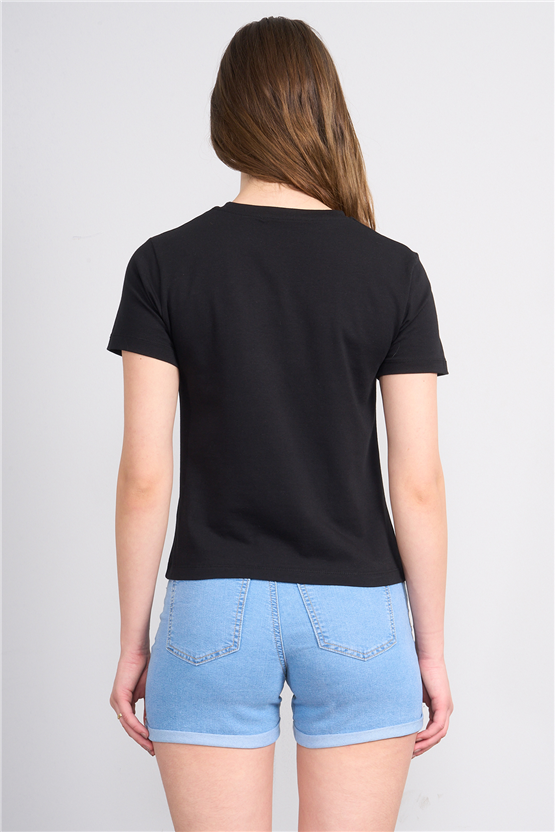 C.K Y26 8501 Fithit Byn B.Yk S.Fıt Penye T-shirt Siyah