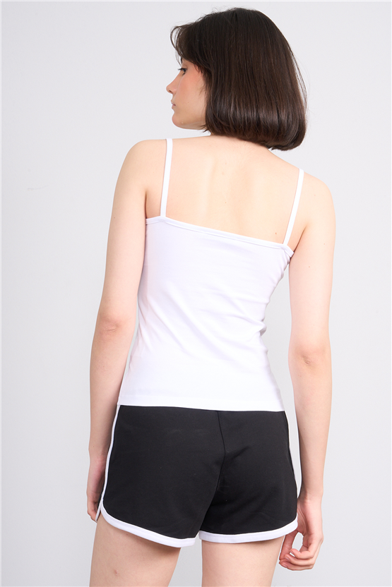 C.K Y26 8516 Fithit Byn Askılı Penye Atlet Beyaz