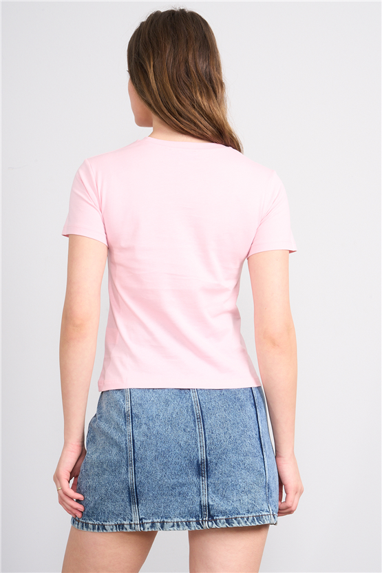 C.K Y26 8843 Fithit Byn B.Yk Regular Baskılı T-shirt A.Pembe