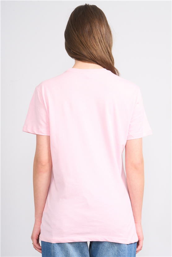 C.K Y26 8847 Fithit Byn B.Yk Regular Baskılı T-shirt A.Pembe