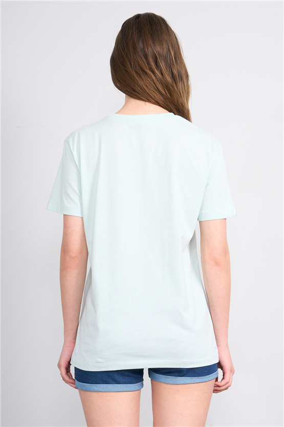 C.K Y26 8861 Fithit Byn B.Yk Regular Baskılı T-shirt Cagla