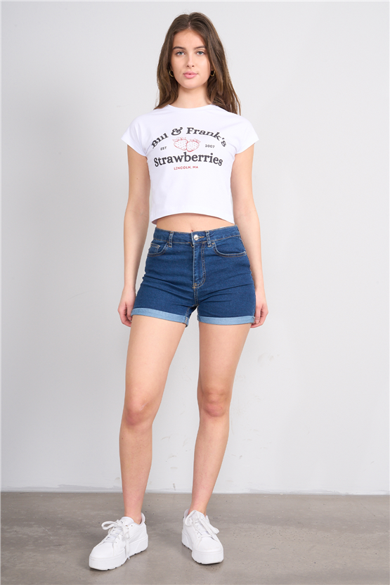 C.K Y26 8875 Fithit Byn B.Yk Slimfıt Baskılı T-shirt Beyaz