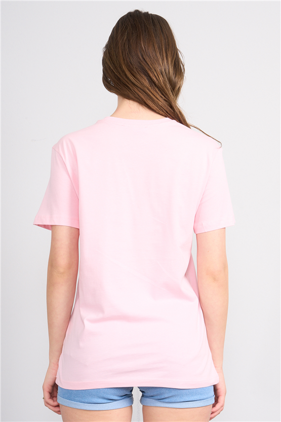 C.K Y26 8883 Fithit Byn B.Yk Regular Baskılı T-shirt A.Pembe