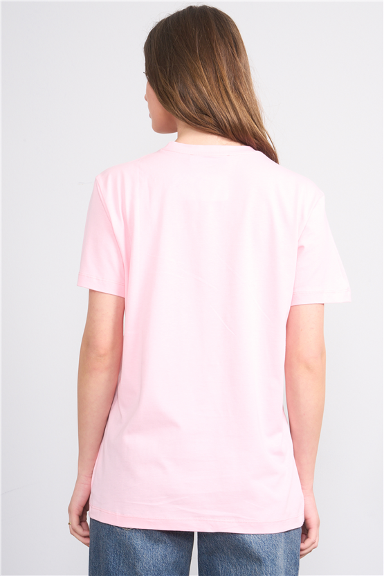 C.K Y26 8942 Fithit Byn B.Yk Regular Baskılı T-shirt A.Pembe
