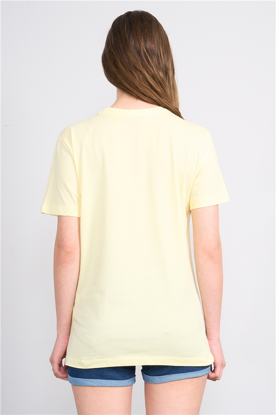C.K Y26 8945 Fithit Byn B.Yk Regular Baskılı T-shirt U.Sarı
