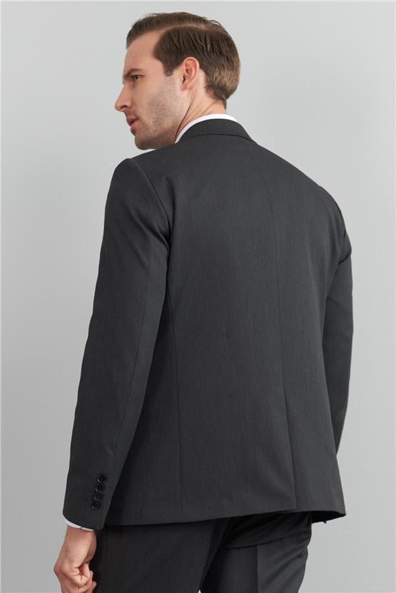 Çetinkaya Mentality 3118 Füme Yunter Loco Slim Fit Takım Elbise