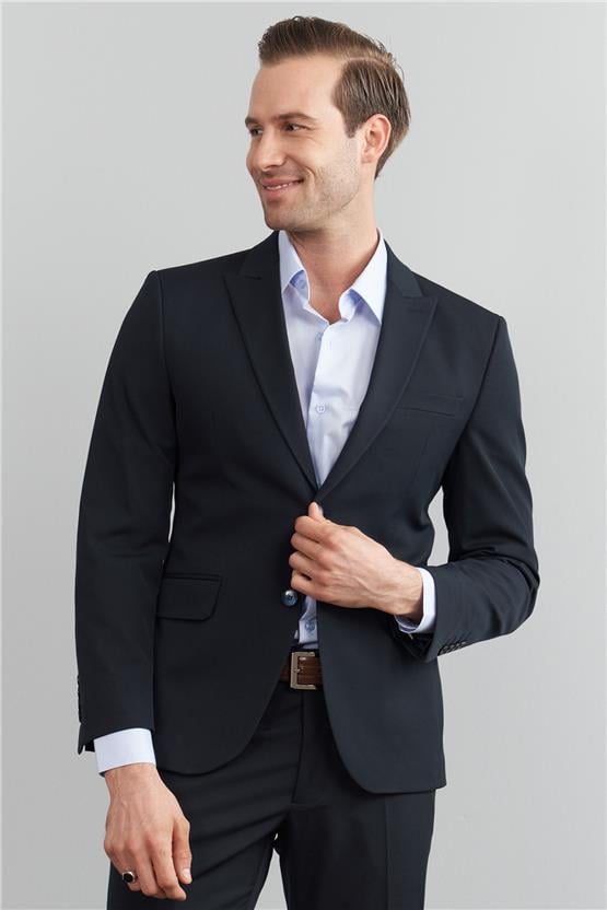 Çetinkaya Mentality 3118 Lacivert Yunter Loco Slim Fit Takım Elbise