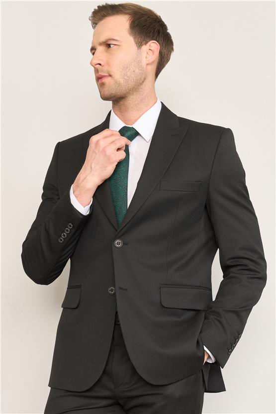 Çetinkaya Mentality 3118 Siyah Yunter Loco Slim Fit Takım Elbise