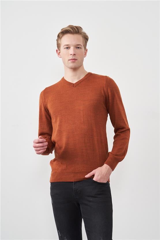 Çetinkaya Mentality 3176 V Yaka Triko Basic Tarcın