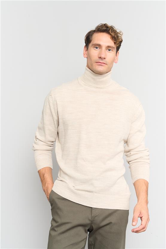 Çetinkaya Mentality 3177 Balıkçı Yaka Basic Triko Taşmelanj