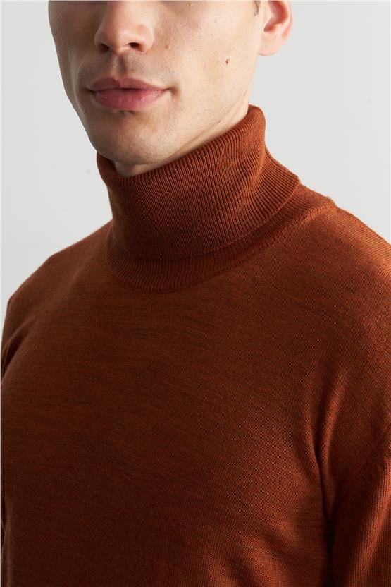 Çetinkaya Mentality 3177 Balıkçı Yaka Triko Basic Tarcın