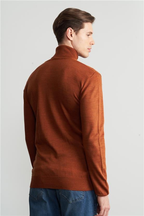 Çetinkaya Mentality 3177 Balıkçı Yaka Triko Basic Tarcın