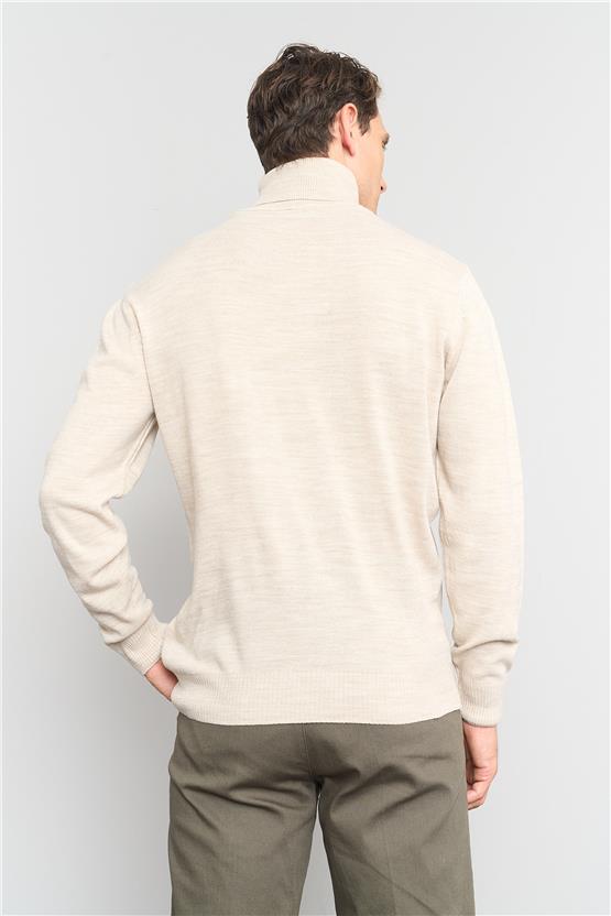 Çetinkaya Mentality 3177 Balıkçı Yaka Basic Triko Taşmelanj