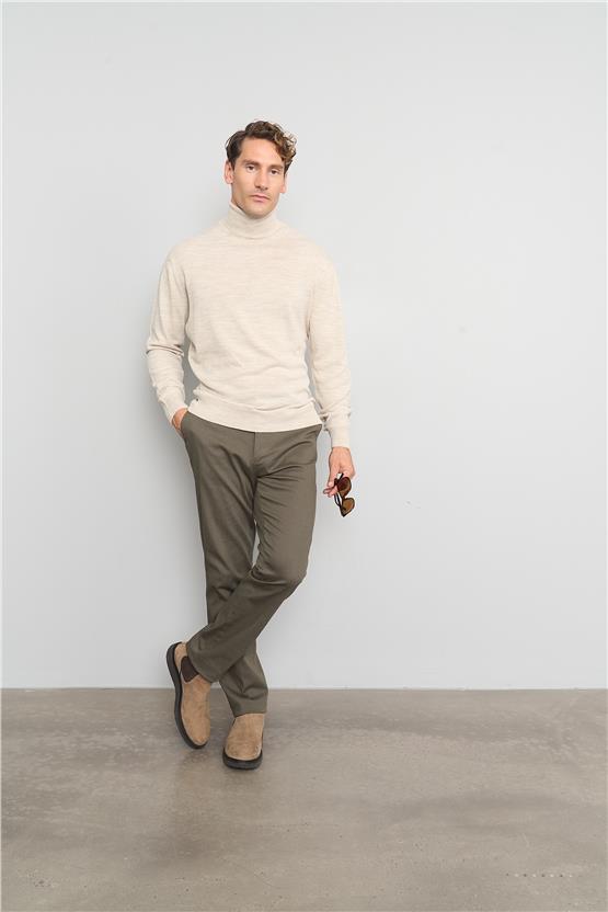 Çetinkaya Mentality 3177 Balıkçı Yaka Basic Triko Taşmelanj