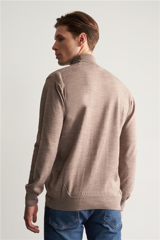 Cetinkaya mentality 3177 erkek blkc yk triko vizon