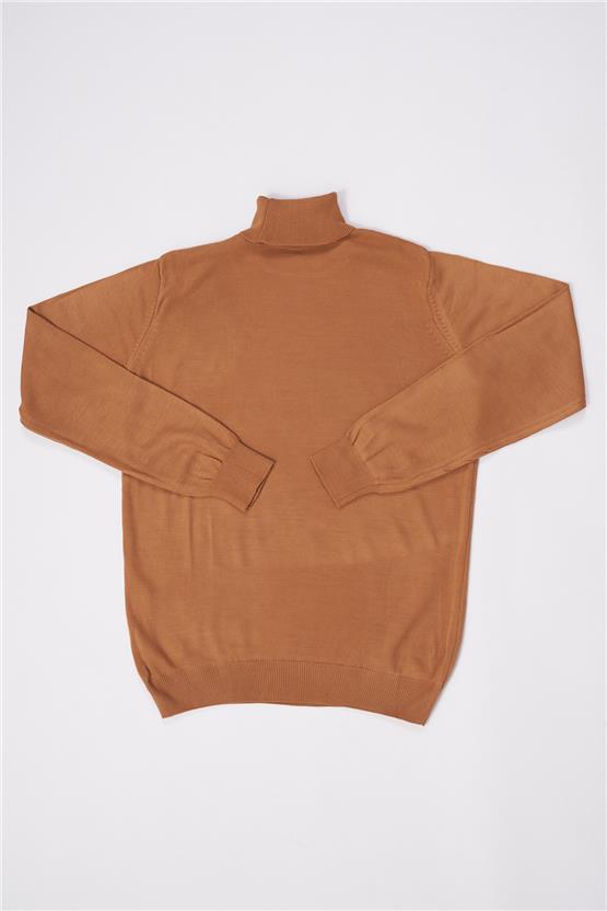 Cetinkaya mentality 3177 erkek blkc yk camel triko