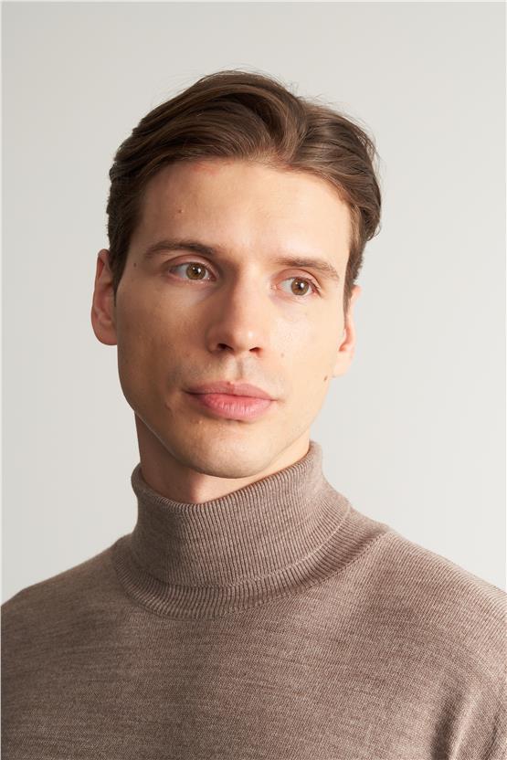 Cetinkaya mentality 3177 erkek blkc yk triko vizon